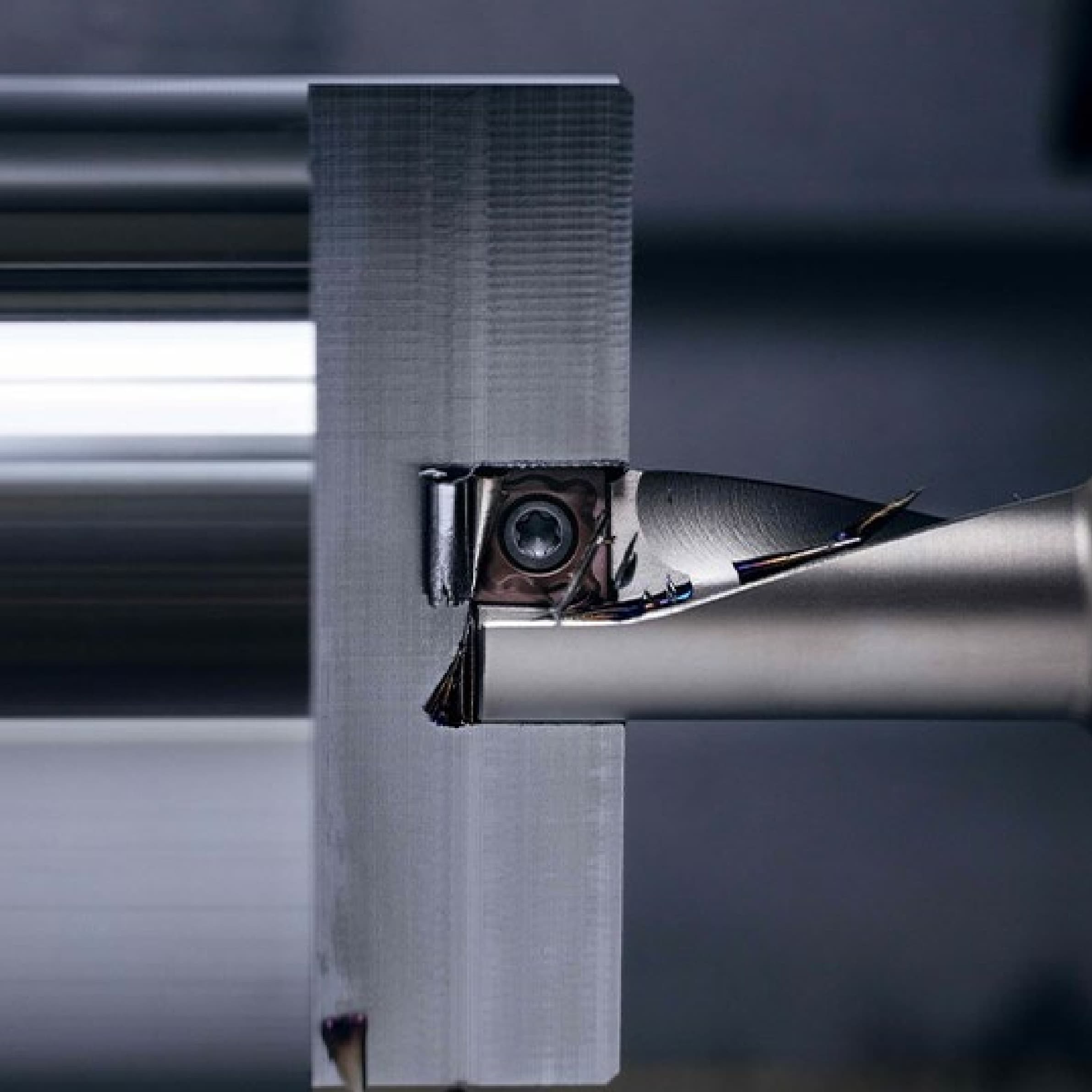 Drilling into solid material with a flat-bottom hole