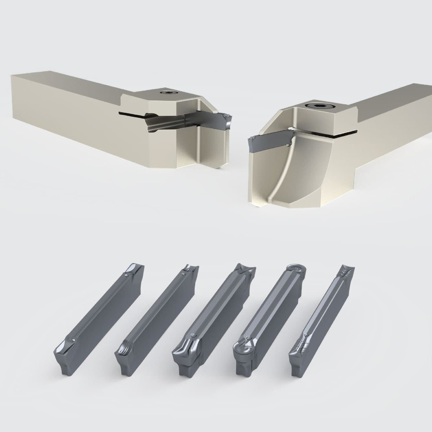 GD/GO grooving and parting toolholders with insert range